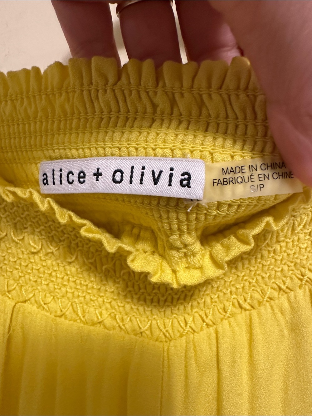 Alice + Olivia Larissa Smocked Waist Pant Open Slits Small $495 NOT FOR SALE - Picture 5 of 5